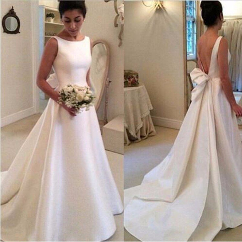 Customized Wedding dress Tailing Wedding dress Bow satin Custom Made Wedding Dressin the Women's clothing/Boutique , Wedding/Cheongsam/Formal dress , Wedding  category - from Buy2taobao.com to provide professional Taobao agent buy service