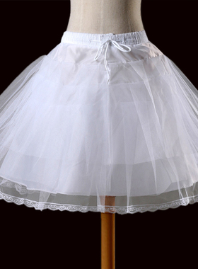 cosplay服女仆芭蕾舞白色短蓬蓬裙撑 lolita无骨裙撑 Underskirt