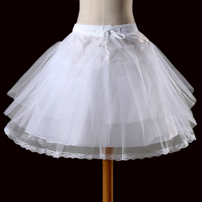cosplay服女仆芭蕾舞白色短蓬蓬裙撑 lolita无骨裙撑 Underskirt