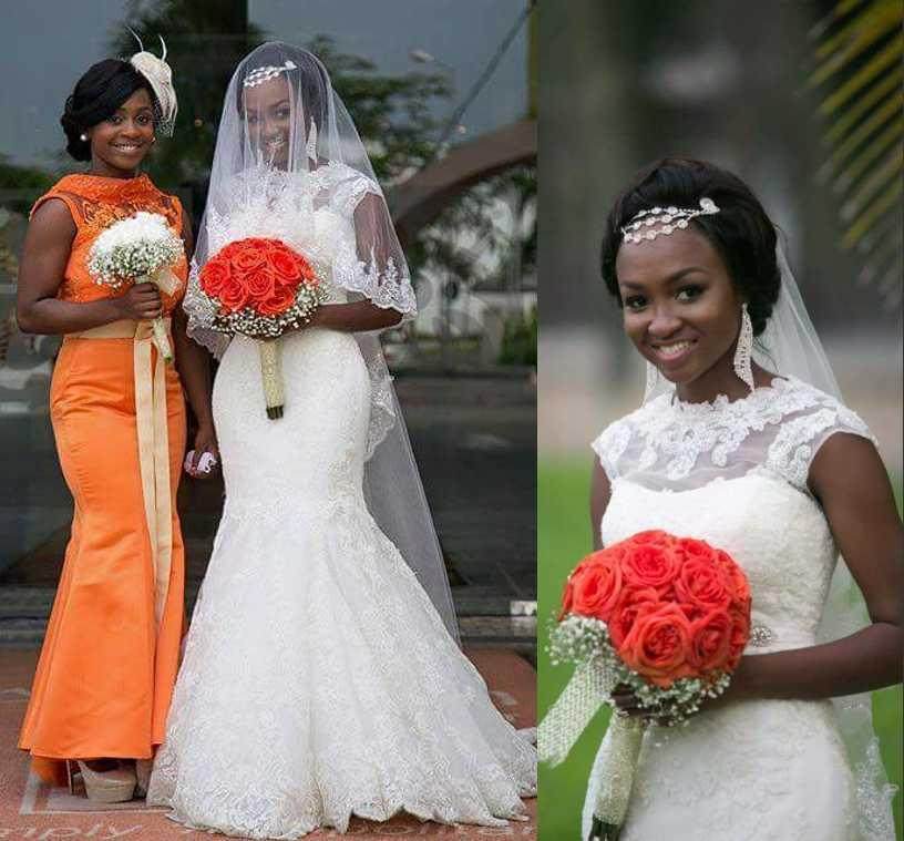 婚纱礼服新款韩版新娘结婚一字肩长袖蕾丝显瘦齐地秋冬季Bride