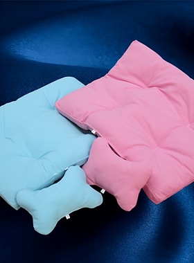 可拆洗宠物棉垫蓝色狗窝垫带拉链猫窝垫四季可用猫床配套垫子枕头