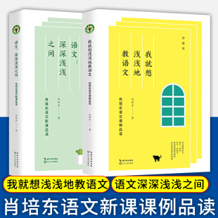 教师用书】我就想浅浅地教语文+语文深深浅浅之间肖培东 语文新课品读系列中小学语文示范课经典课例语文学科 长江文艺出版社