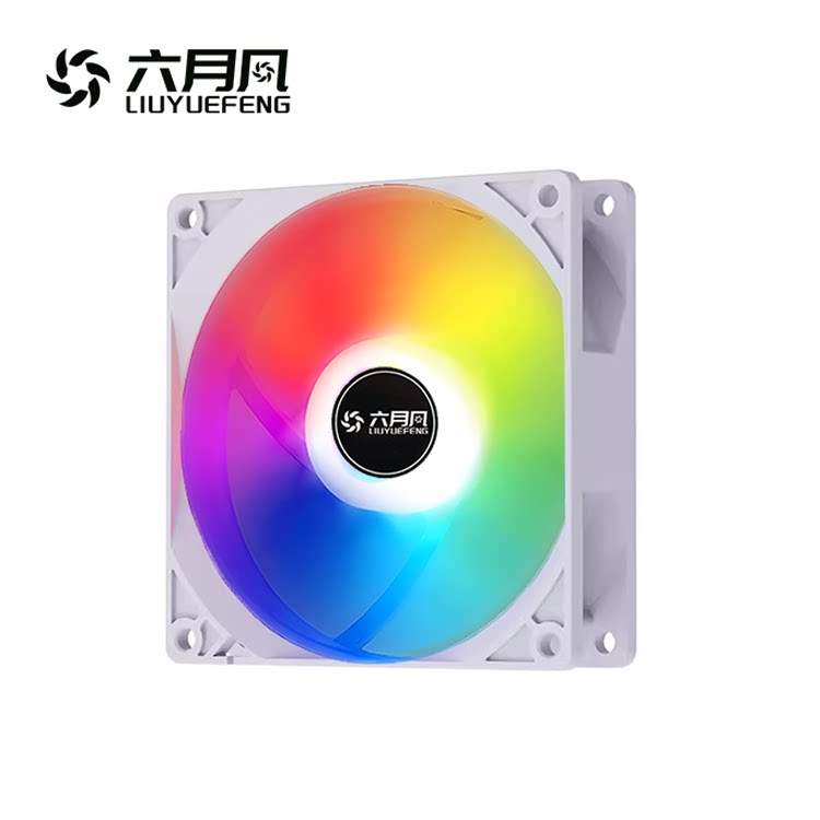 六月风9CM智能温控风扇4针线PWM静音台式主电脑机箱CPU散热器风扇