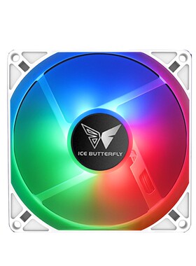 白色9cm机箱ARGB风扇TL9015静音台式机电脑cpu散热4针温控pwm白色