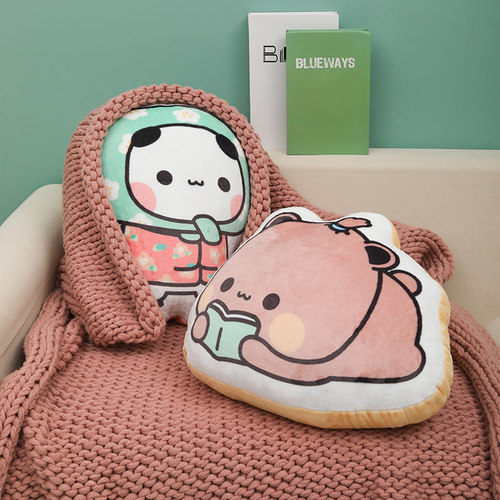 室品小熊猫一二布布床头靠垫