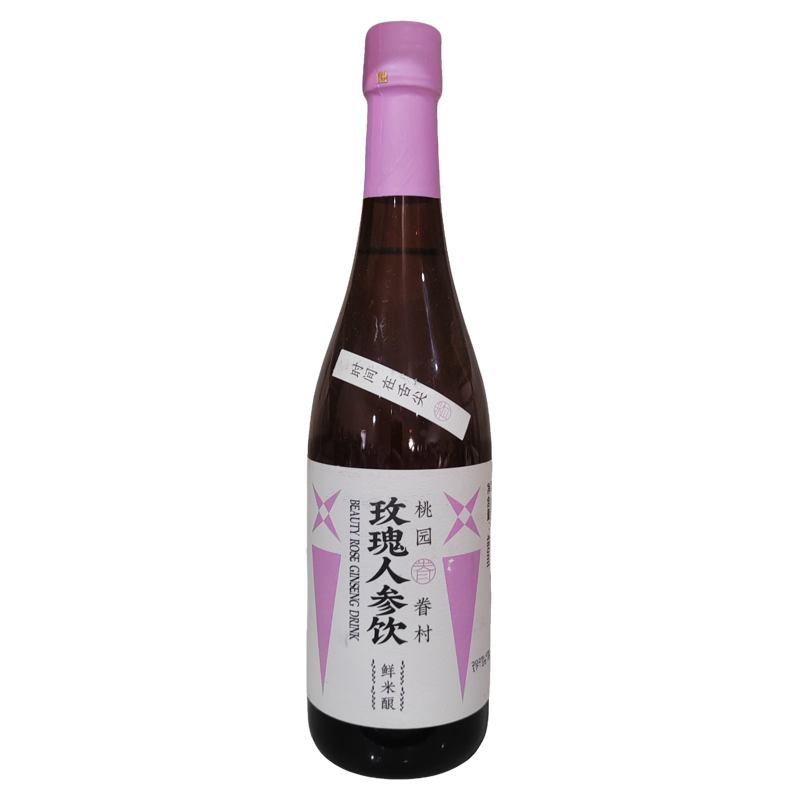 【到27年3月】桃园眷村玫瑰人参饮鲜米酿2度【480ml】