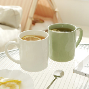 马克杯陶瓷带盖勺男女生高颜值喝水杯子情侣办公室家用茶杯咖啡杯