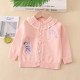 童装 韩版 女宝宝洋气针织外套婴儿童外穿线衣 春秋新款 女童毛衣开衫