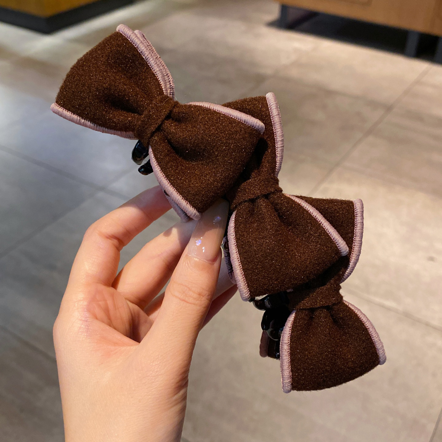 韩系毛呢蝴蝶结香蕉夹女优雅气质氛围感精致扎马尾竖夹发饰发卡,饰品/流行首饰/时尚饰品新,发饰,淘宝优惠券,粉丝福利购,淘宝优惠卷