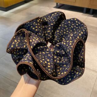 2026新款 大肠发圈超大复古豹纹女秋冬高级感精致好看头花头绳发饰