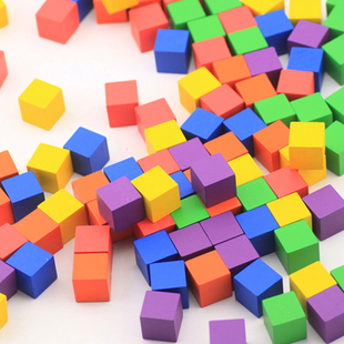 正方体小学生几何形状积木教具