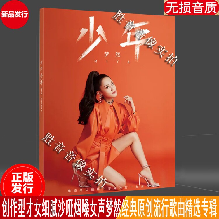 梦然专辑 少年 野花2020年全新流行网络歌曲内附海报正版汽车载cd
