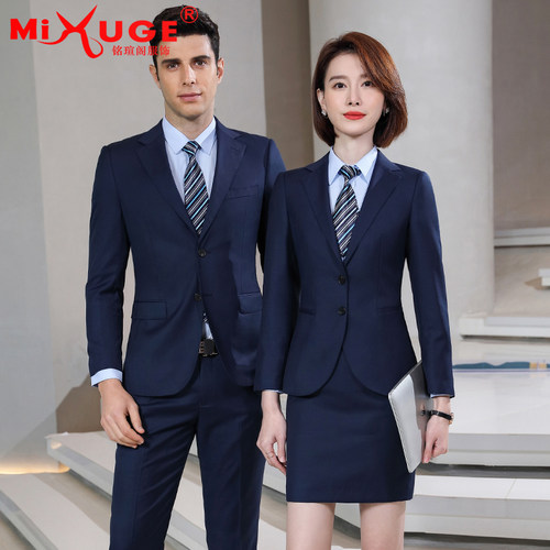 男女同款干练西装套装羊毛长袖