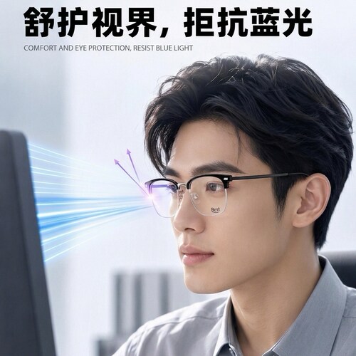 蔡司男女通用近视眼镜片防蓝光