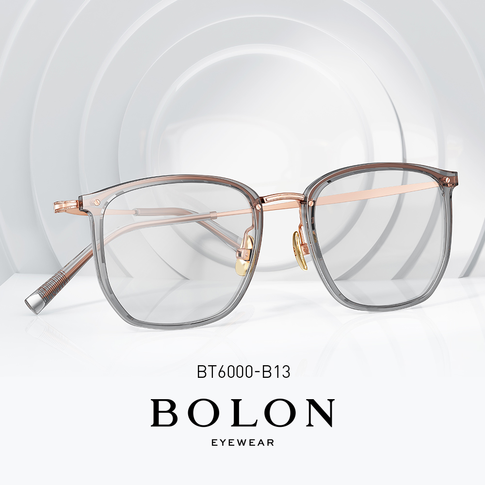 暴龙男女款板材加钛眼镜框