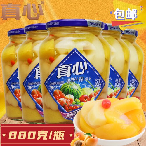 真心温带什锦水果罐头