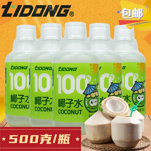 体动100%椰子水500ml网红0脂果蔬汁椰青果汁饮料生打椰子汁水商用