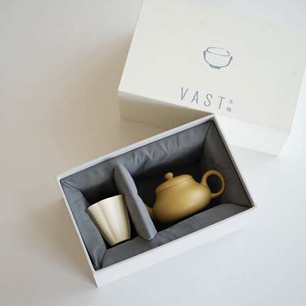 VAST无垠器皿「一盏回电」君德壶茶具套装紫砂家用功夫茶杯壶礼盒
