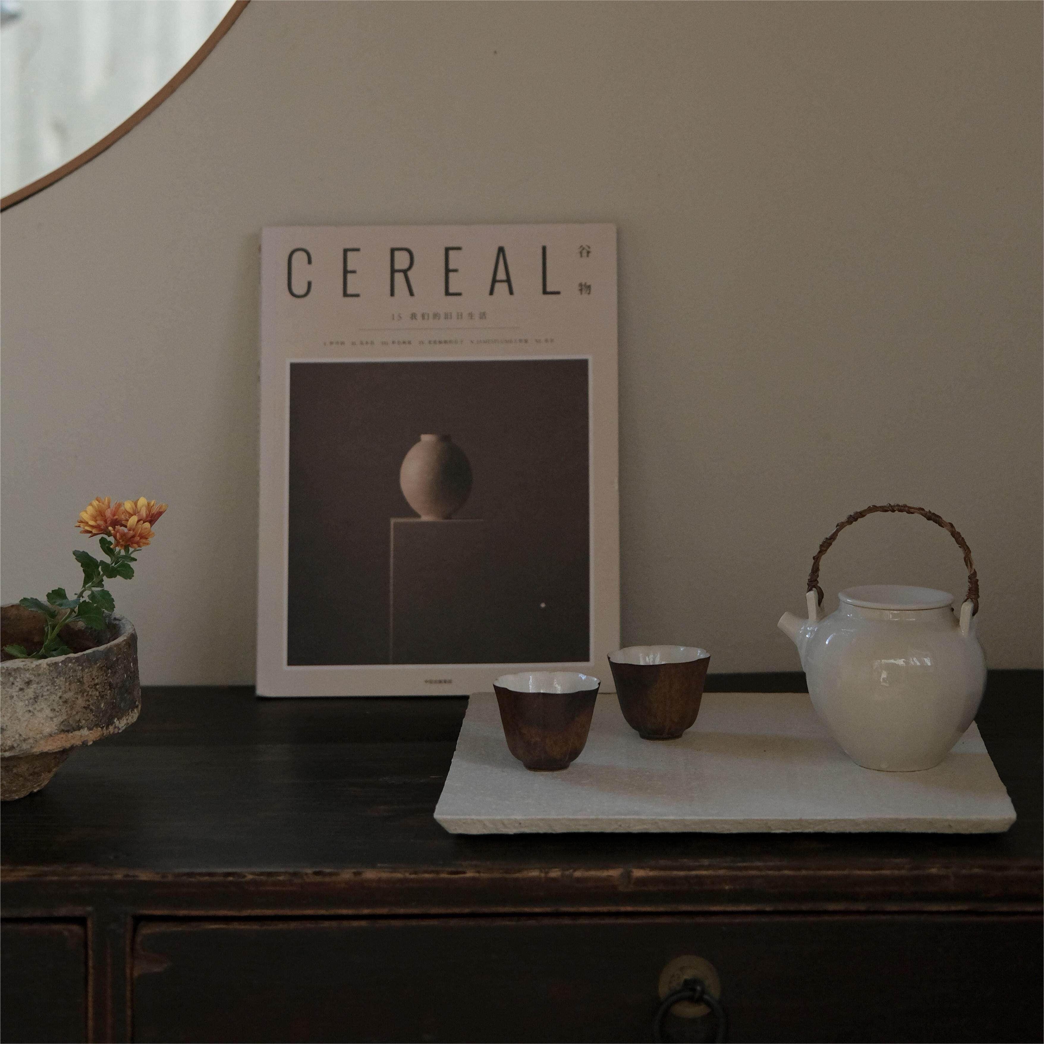 无垠vast器皿 | 茶壶刮痕铜丝日式手作陶瓷