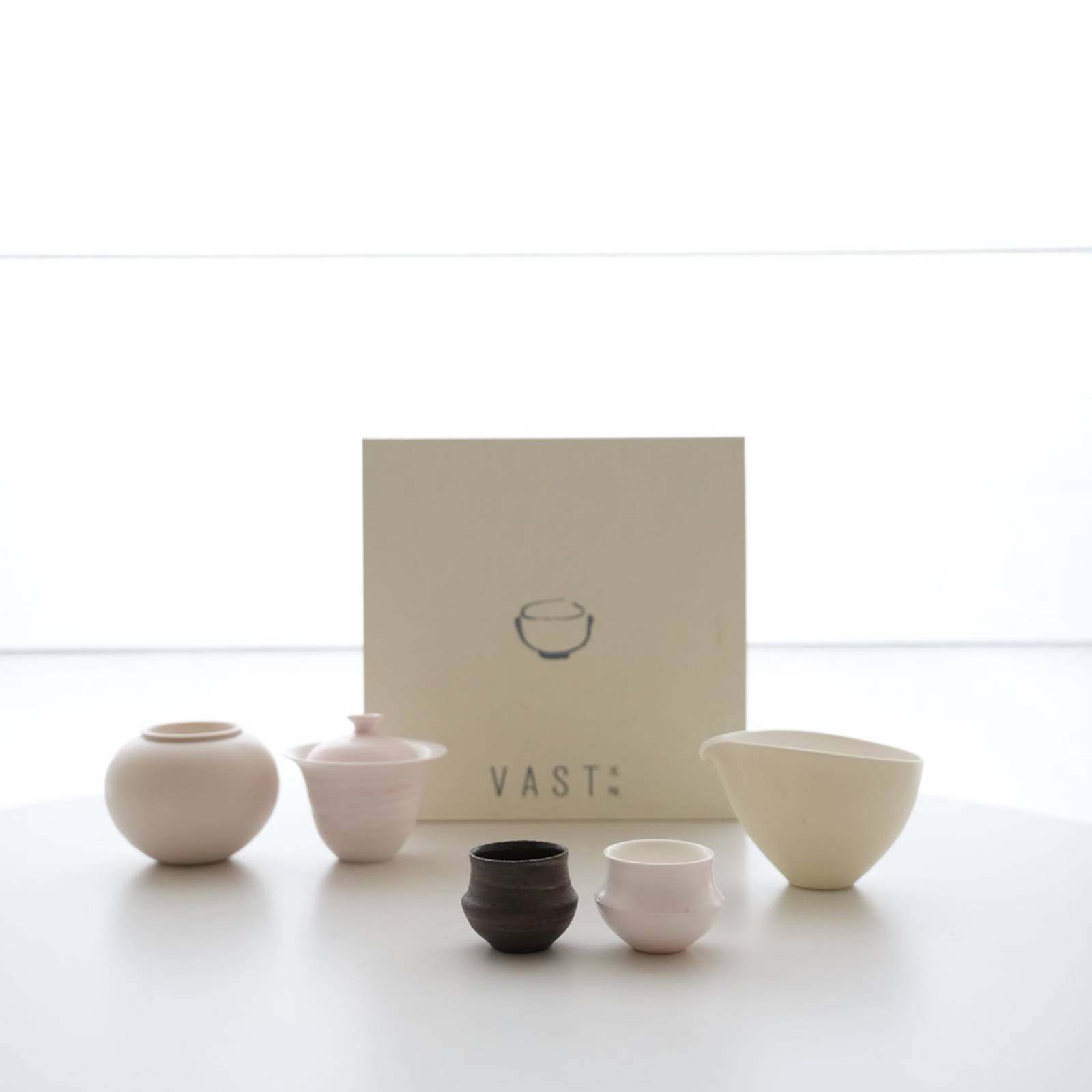 VAST无垠器皿新中式粉陶瓷茶具套装简约现代功夫茶杯碗套装高级感,餐饮具,茶具礼盒,淘宝优惠券,粉丝福利购,淘宝优惠卷