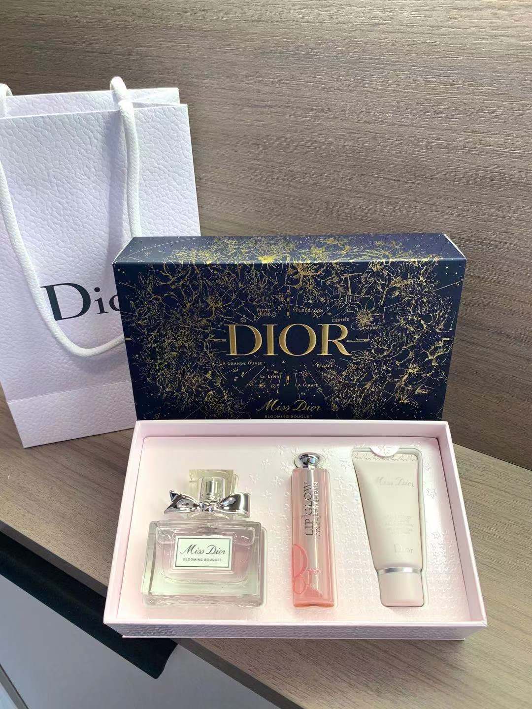 DIOR迪奥花漾小姐淡香水EDT30ML+润唇膏001+护手霜20ML套装伴手礼