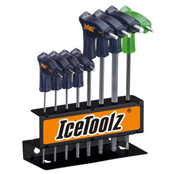 台湾立富 ICETOOLZ 握把 自行车L型六角T25板手专业工具组7M85