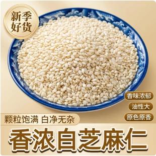 新货白芝麻特级农家生白芝麻糕点烘焙生脱皮芝麻干净无沙免淘洗
