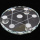 如鸿水晶DIY饰品配件玻璃底座七星阵底盘水晶球底托支架圆盘