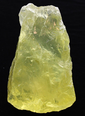 如鸿一物一图天然黄水晶原石大块矿石毛料镇纸黄色石头宝石摆件