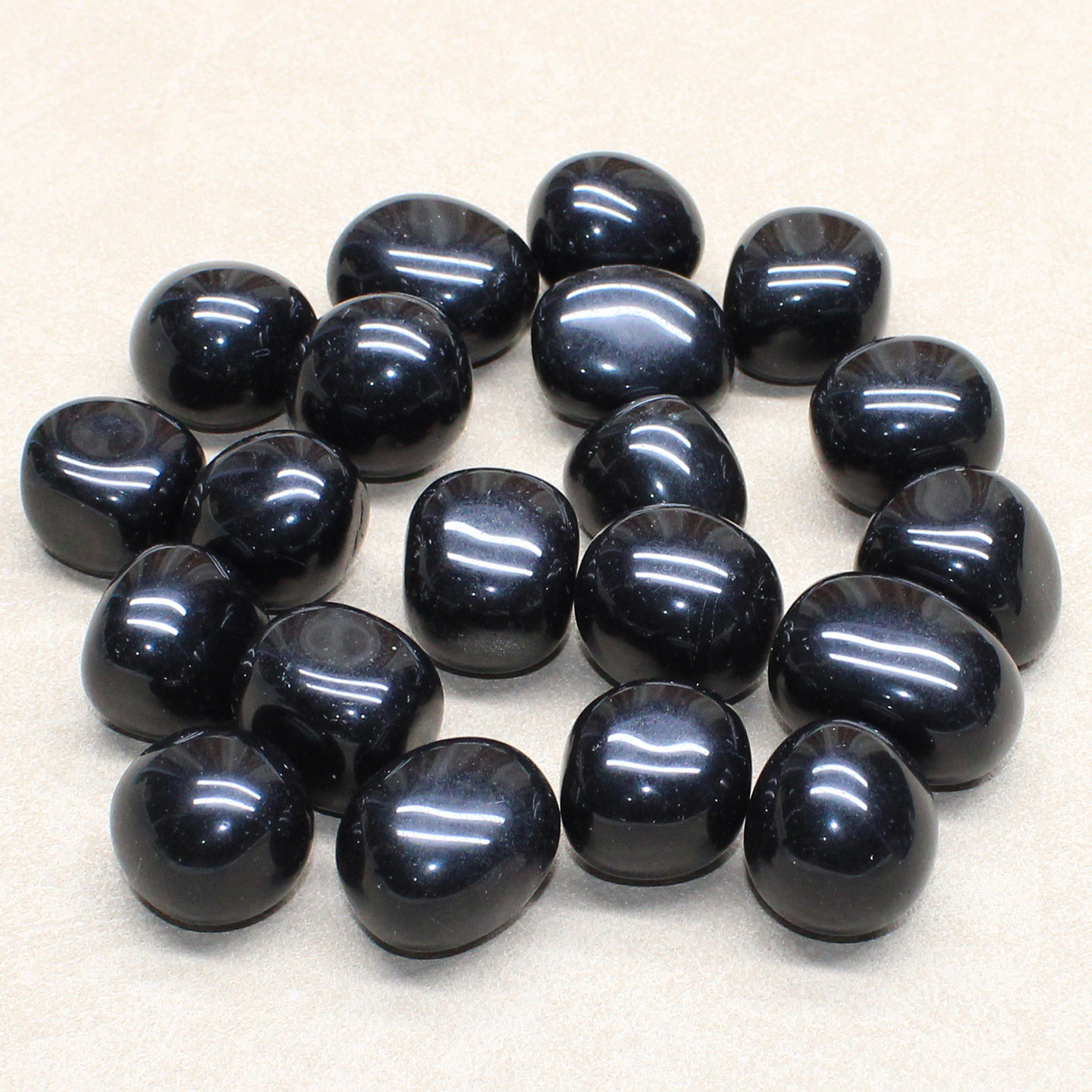 如鸿天然黑曜石原石水晶碎石摆件黑色石头矿石毛料废料鱼缸石宝石