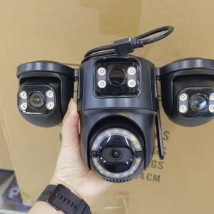 new跨境三镜头icsee超级看看户外wifi camera摄像机无线摄像头