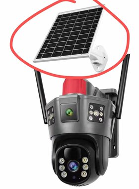 跨境小鹰看看双画面4G太阳能摄像头wifi camera户外网络摄像okam