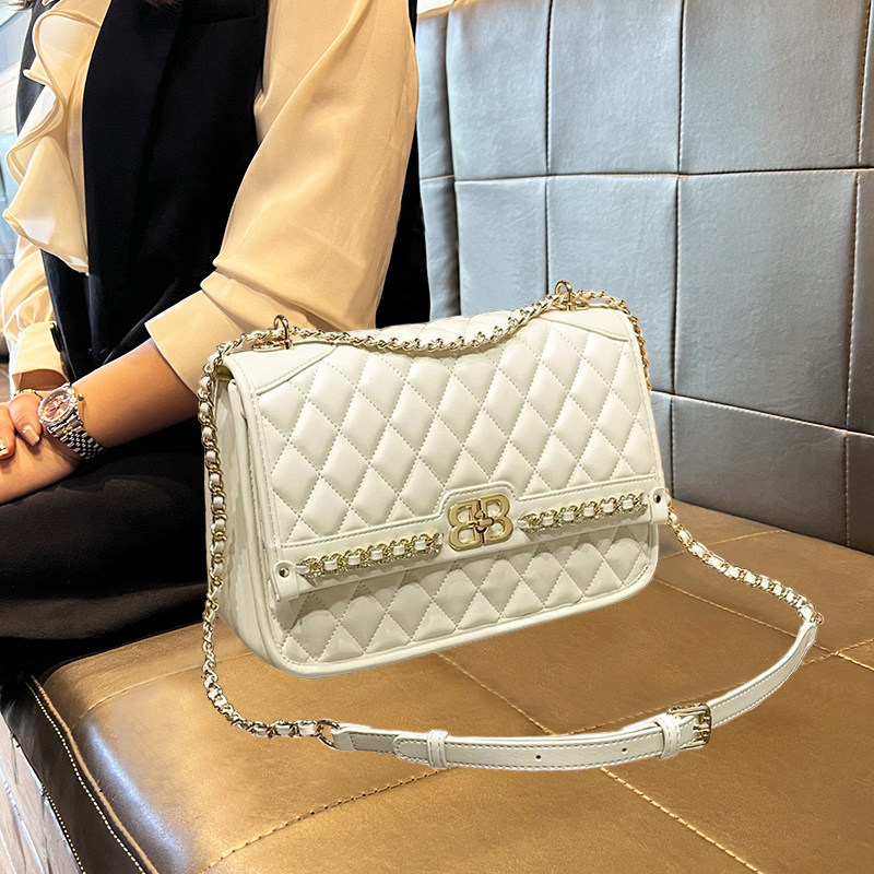 品牌包包女款高级感小众轻奢菱格链条小方包大容量洋气单肩斜挎包