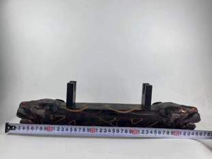 春秋麻胎漆器宝剑架子褒奖厚重保存完好庭院摆件影视道具收藏佳品