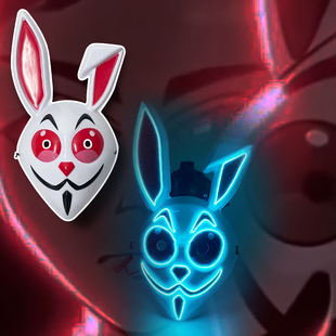 弗兰克兔子面具玩具地铁跑酷cos服万圣节服游戏同款舞会直播道具