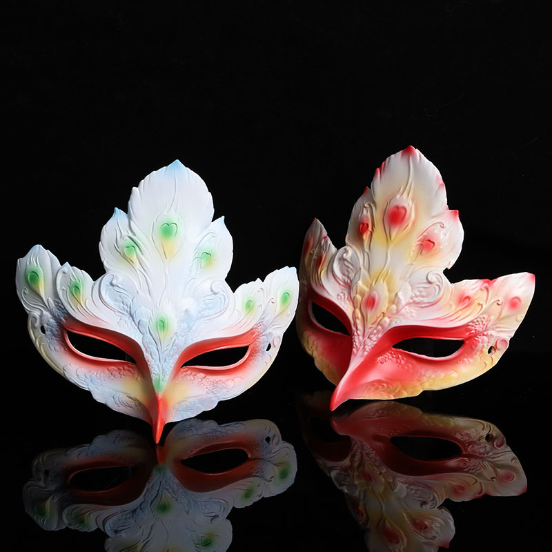 赤鸟之恋原神樱花古风半脸精品半遮面具碳瓷面具树脂cos配饰道具