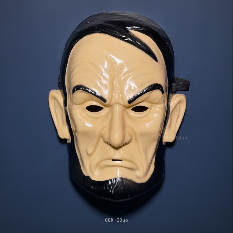 大胡子大叔万圣节道具恐怖塑料全脸黑胡须cos搞怪装扮化装舞会男