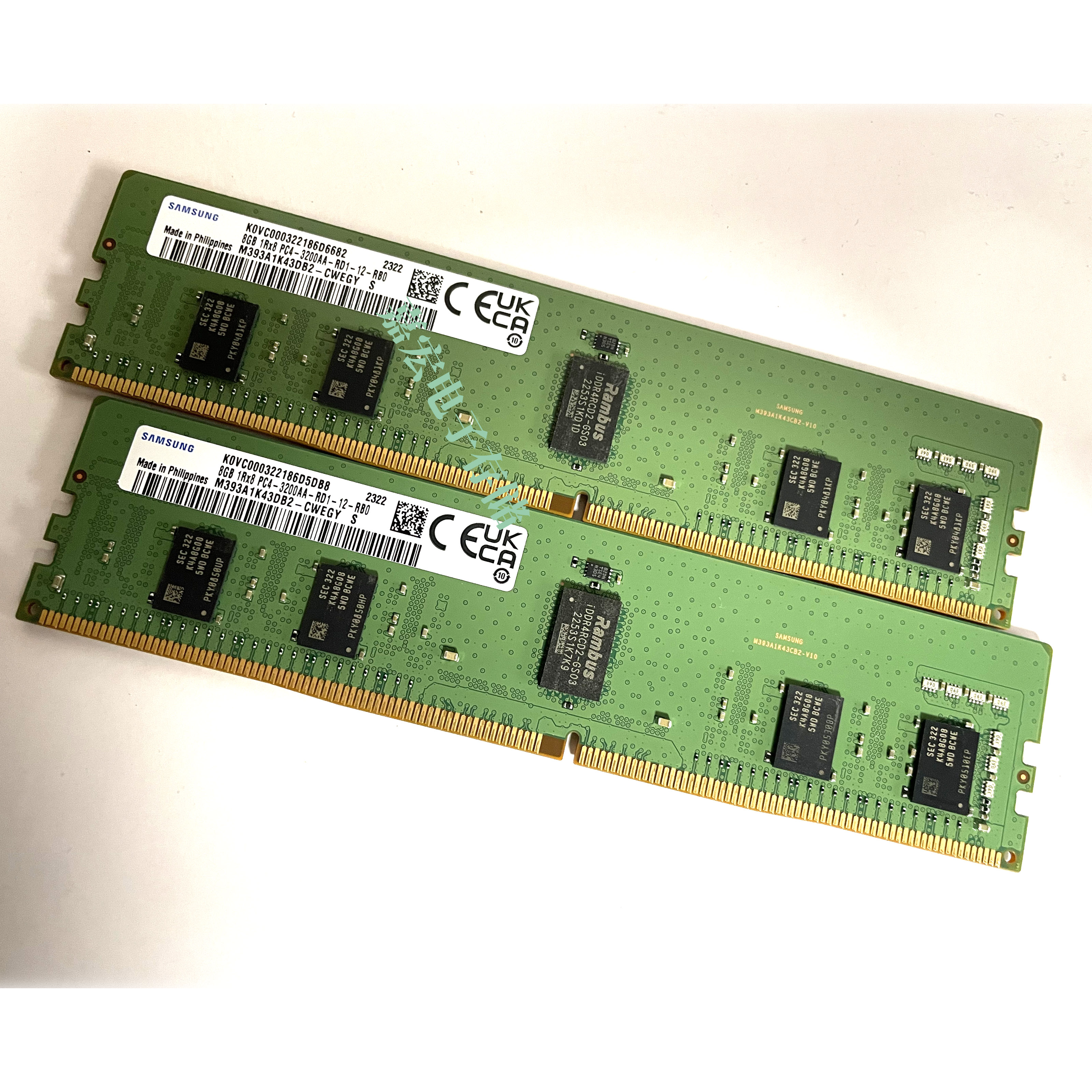 三星8G 1RX8 PC4-3200AA ECC REG M393A1K43DB2-CWEGY服务器内存