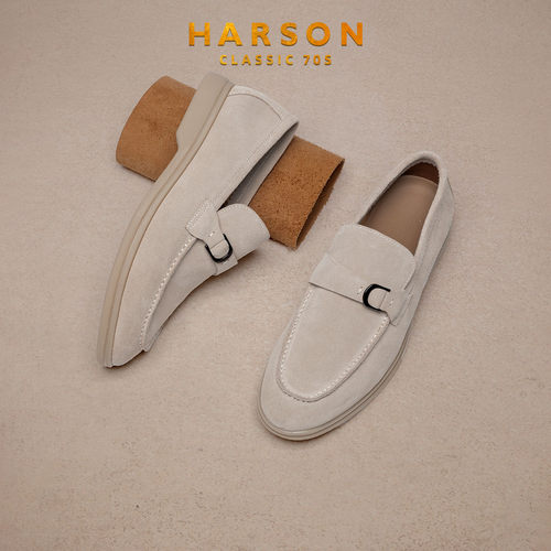 HARSON哈森男鞋透气一脚蹬