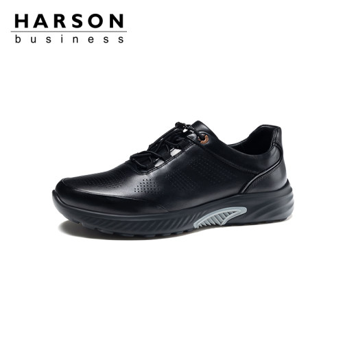 HARSON哈森男鞋真皮软底公务鞋