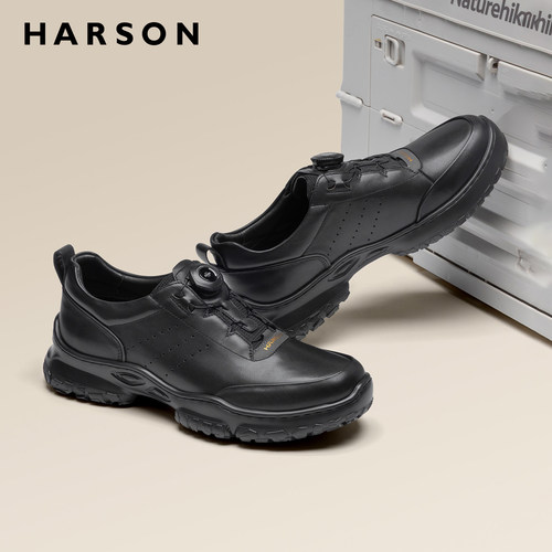 HARSON哈森男鞋旋钮扣软底公务鞋