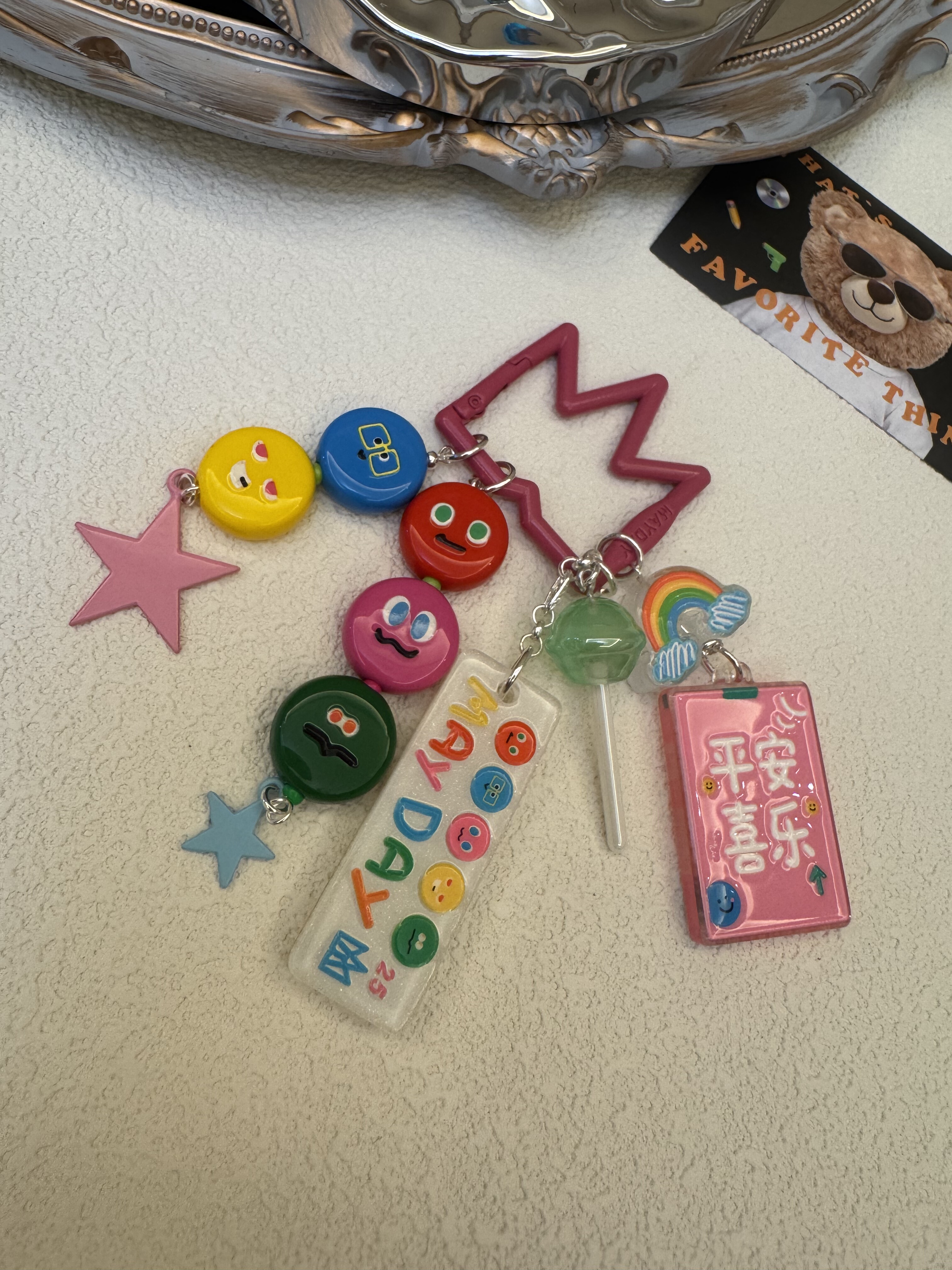 mayday五月天物料亚克力醋酸牌牌diy手工定制手机链包挂钥匙扣