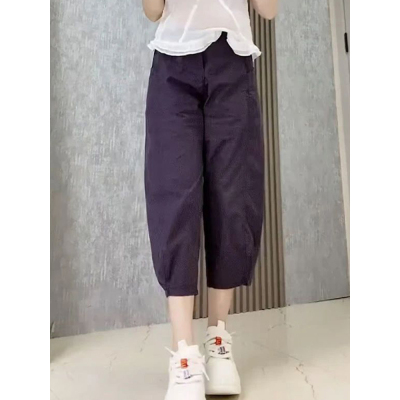 春夏薄款直筒八分速干显瘦休闲裤