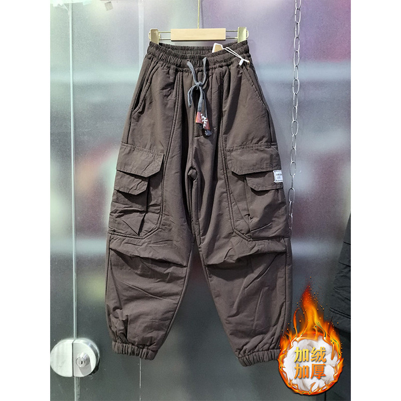 加绒设计感大码休闲裤女秋冬新款宽松显瘦遮肉个性百搭直筒阔腿裤,女装/女士精品,休闲裤,淘宝优惠券,粉丝福利购,淘宝优惠卷