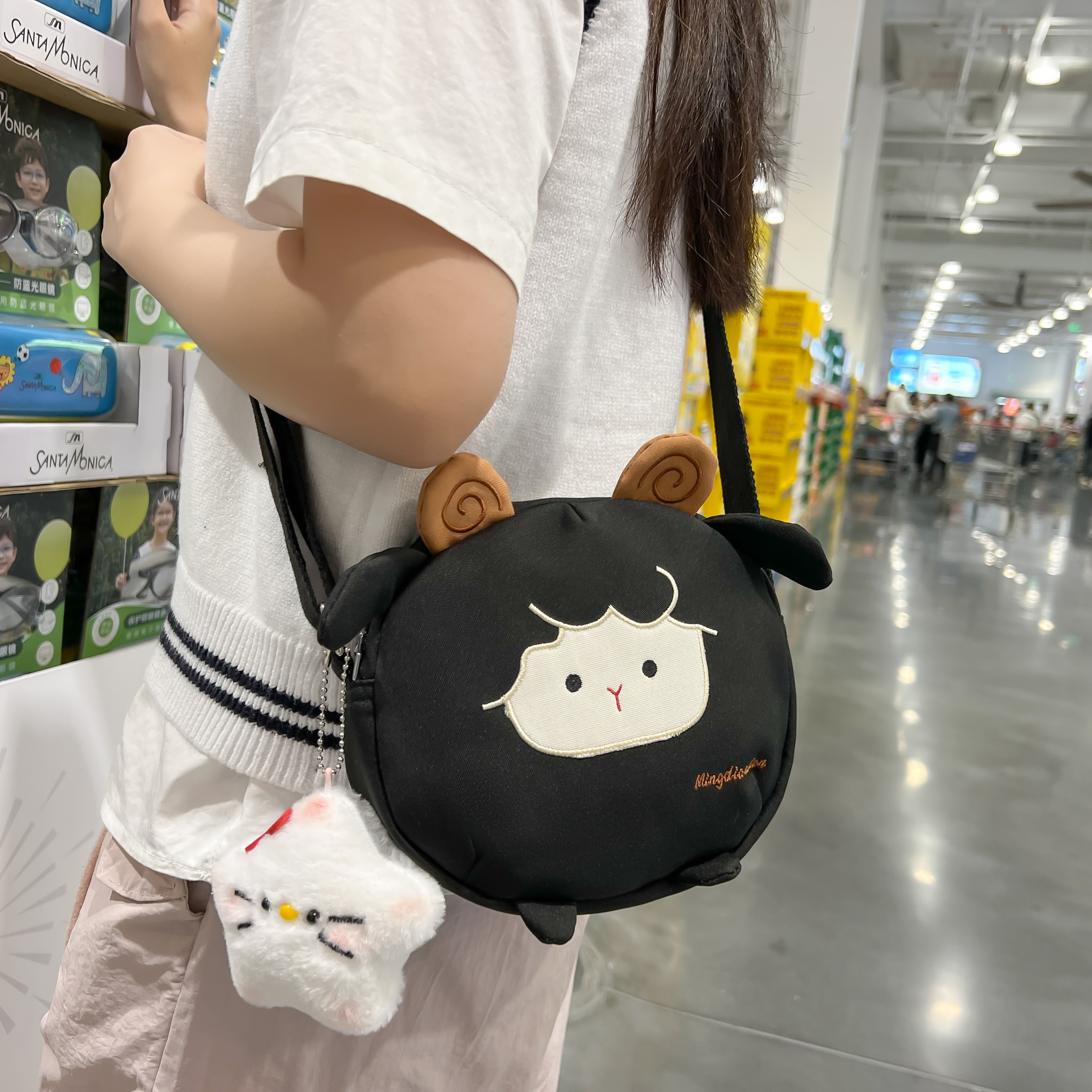 夏季儿童可爱卡通小羊时尚斜挎包