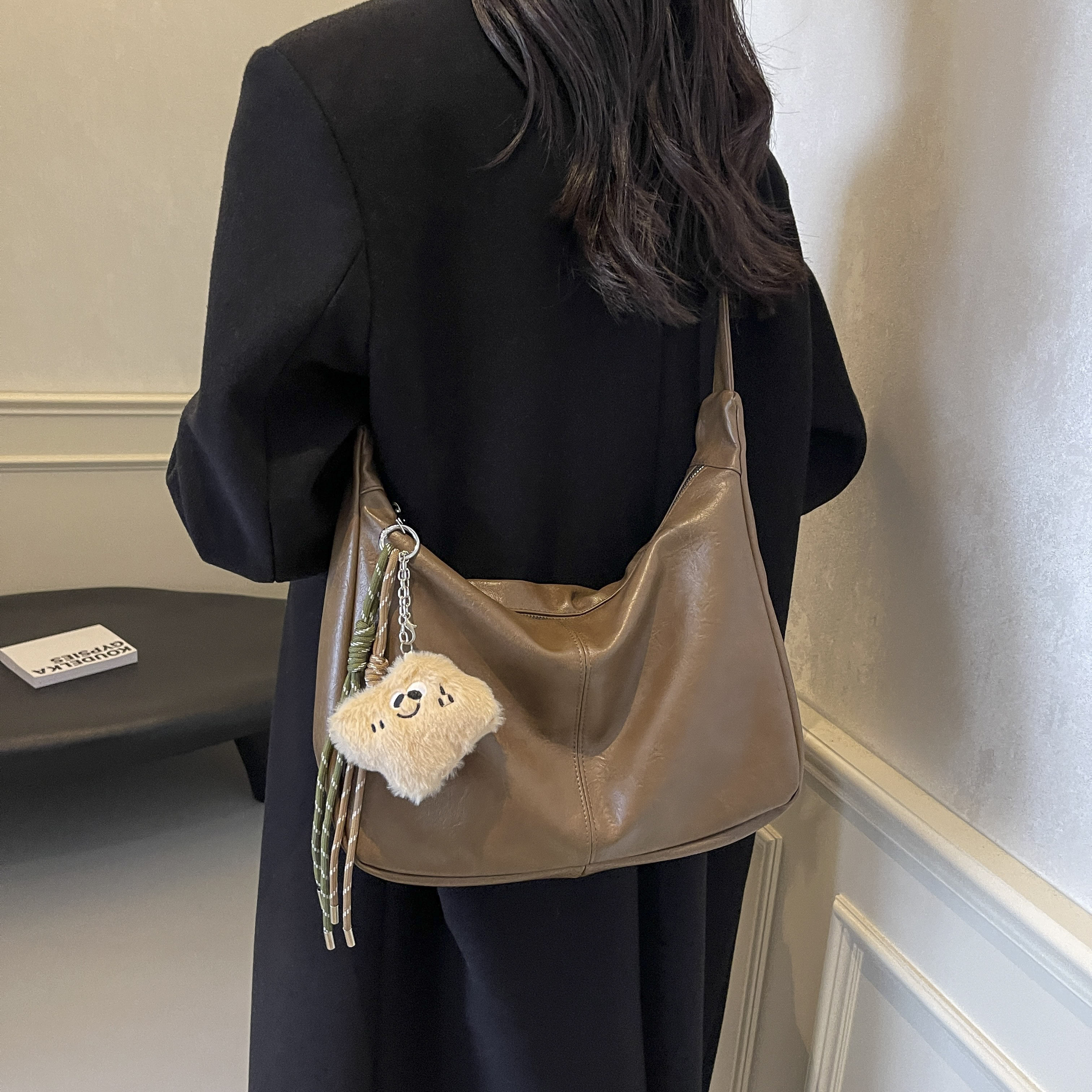 高级感包包女士2025新款潮时尚简约休闲单肩包上课通勤斜挎饺子包,箱包皮具/热销女包/男包,通用款女包,淘宝优惠券,粉丝福利购,淘宝优惠卷