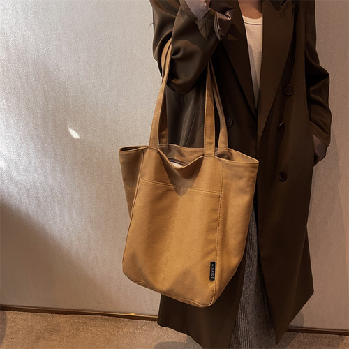 红鹮鸟帆布大包单肩斜挎手提包女