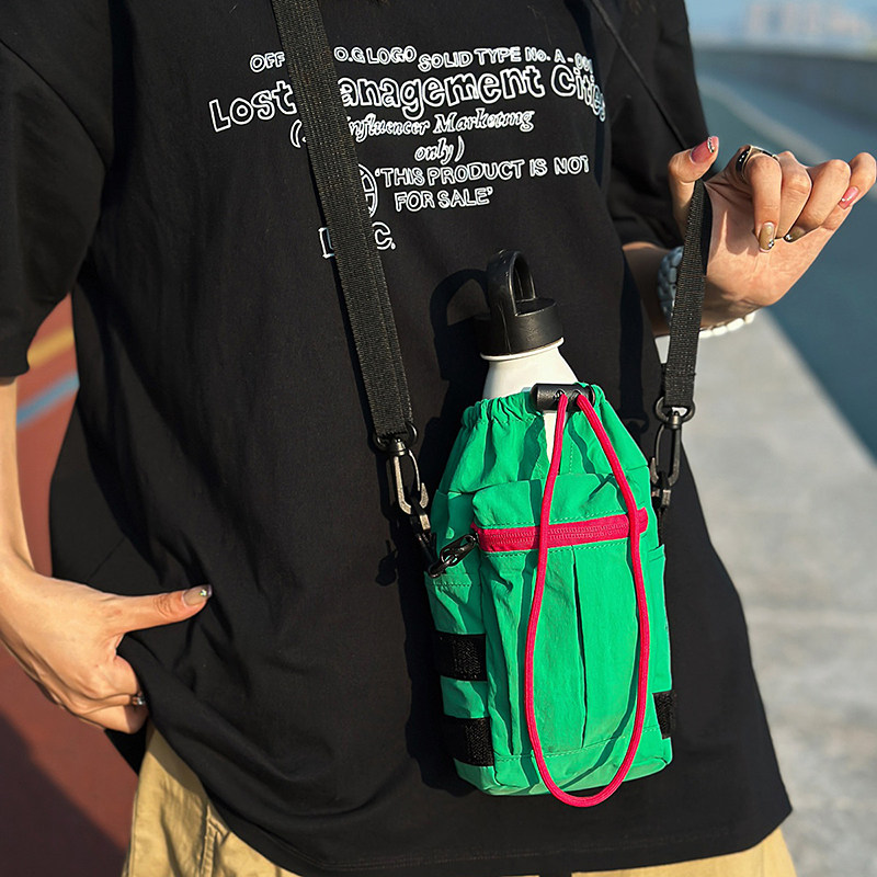 红鹮鸟户外运动水杯包小众潮牌抽绳斜挎包出行旅游爬山手机包单肩,箱包皮具/热销女包/男包,单肩包,淘宝优惠券,粉丝福利购,淘宝优惠卷