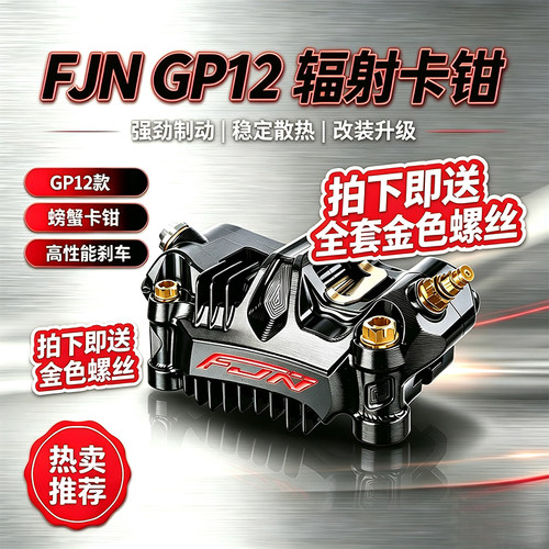 佛系车业FJN GP12大辐射卡钳小牛N1S U+电动九号E N劲战极核改装