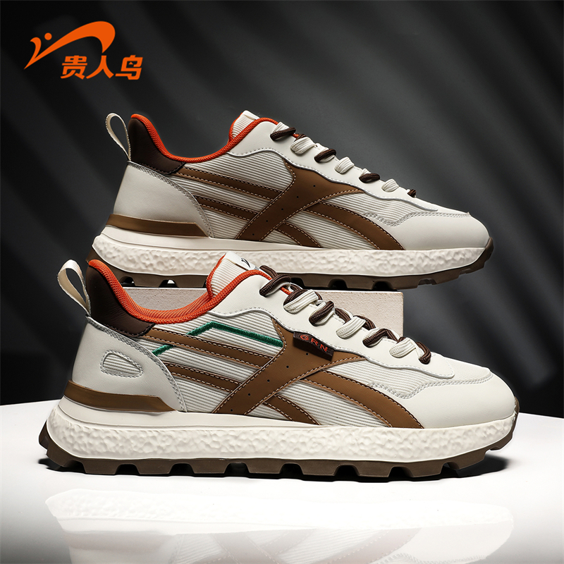 贵人鸟阿甘鞋男2025新款秋季透气复古老爹男鞋减震休闲运动鞋男款